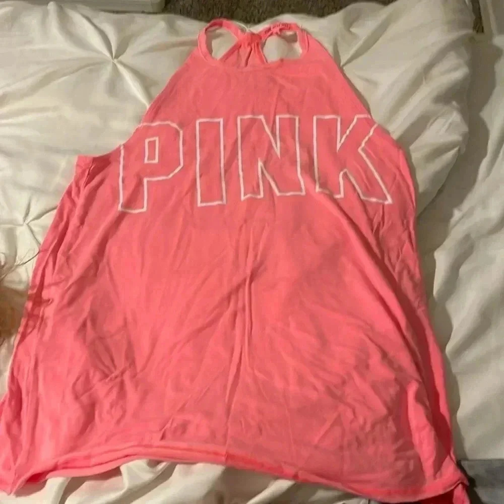 Pink tank top size small